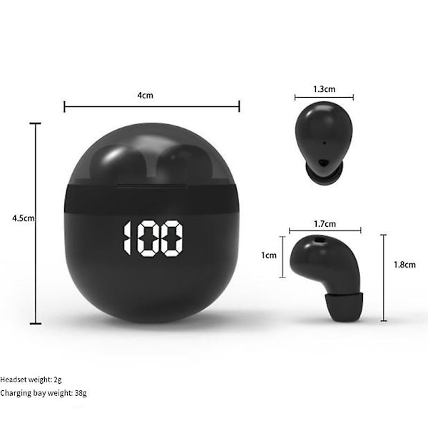 SK18 Superbass Hörlurar TWS Trådlösa Bluetooth-headset med mikrofon Smart Touch Hörlurar Brusreducering