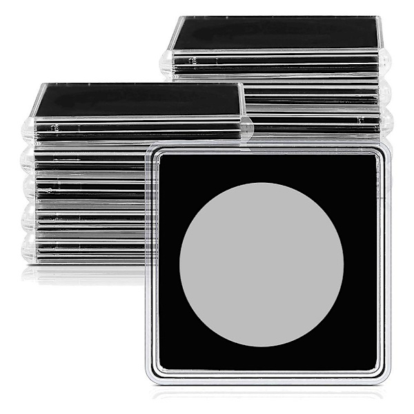 20 st Silver Dollar Myntfodral, 2 X 2 Halv Dollar Myntfodral Myntkapsel Mynt Snap Plastmynt
