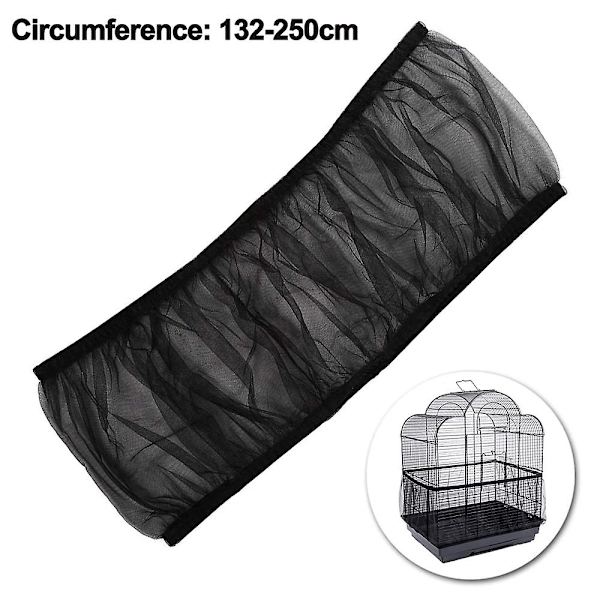 Universal Fågelbur Seed Catcher Nylon Mesh Papegojbur Skjort