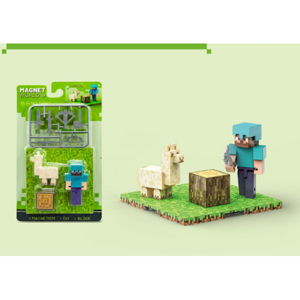 Minecraft Lumberjack Action Figur og Tilbehør 2-pak, 8,25 cm Samlerobjekt Lumberjack