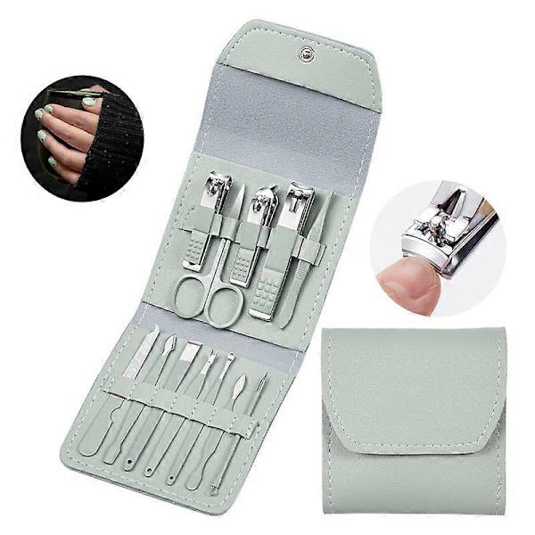 Nagelreparationsset Nagelsuite Reparationsverktygssats Nagelprodukter Resenagelsax Mani PEDI-set Hemreparation Nagelsaxset 12 set