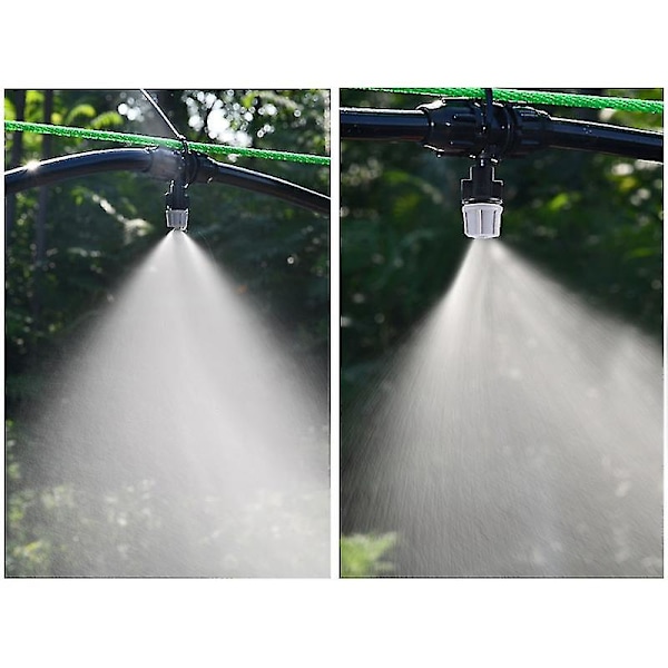 50x Sprayvattendimma Dimsprutmunstycke Trädgård Vattenkylningssystem Växthus Växter Spraybevattning