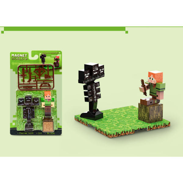 Minecraft Kunstnerisk Skabelse Actionfigurer og Tilbehør 2-pak, 8,25 cm Samlerobjekt Art Creation