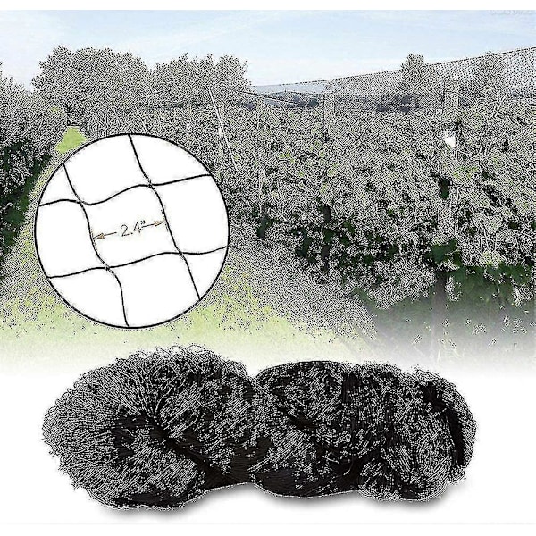 15m x 15m Fuglebeskyttelsesnet Fuglenet Plante Net Dam Net Have Net Til Have, 5 x 5 cm Store Huller