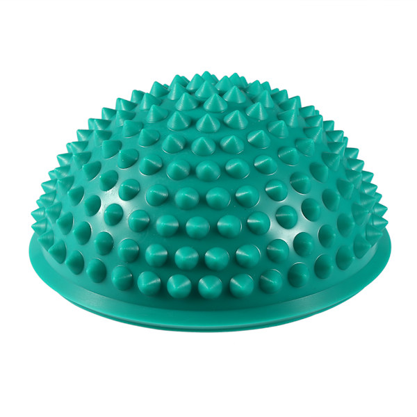 Half Round PVC Massage Ball Yoga Balls Fitness Exercise Gym Massager（Green）