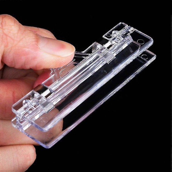 25-pack Plastroterande Skyltklämmor Varuklämmor Displayklämmor Stativ, Transparent