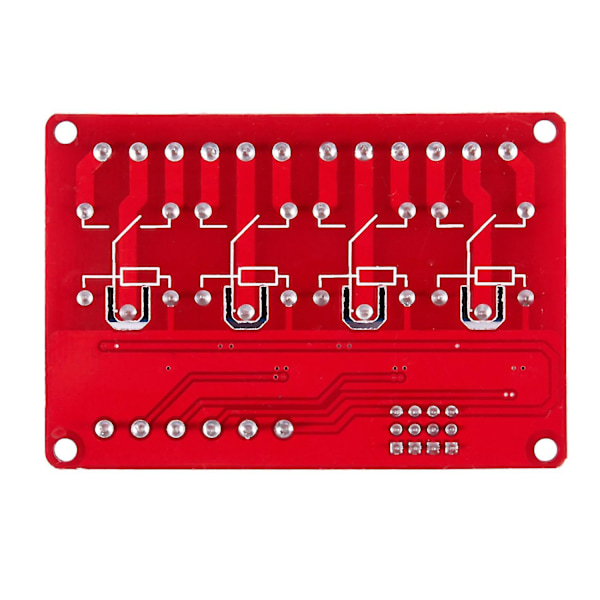 5V Høy / Lav Nivå Med Trigger Opto-Isolator 4 Kanaler Strømrelémodul