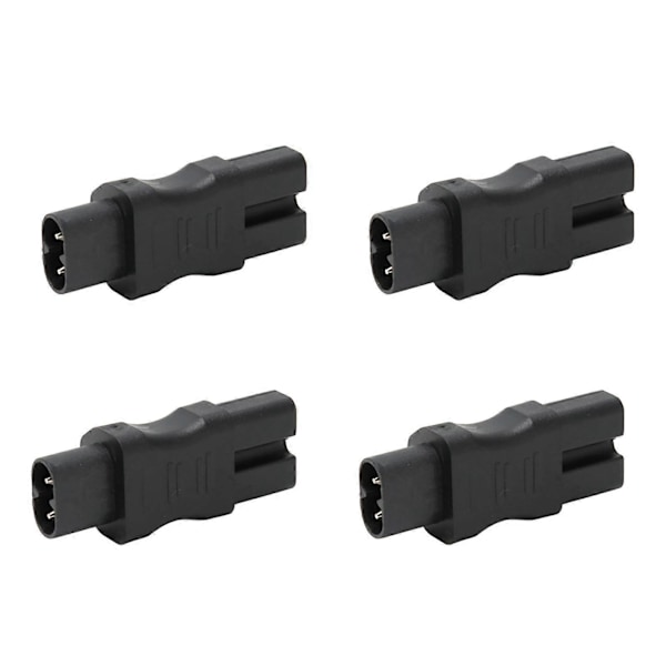 4-pack IEC320 C8 till IEC320 C15 Strömadapter Professionell Datorströmadapter för Laptop PDU-hölje UPS-uttag