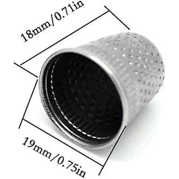 30 kpl Hopeakävyisiä Vintage DIY- käsityökaupan Metalliset Ompelijan Sormukset, Ompelijan Sormus (koko (noin): 19mm X 18mm)