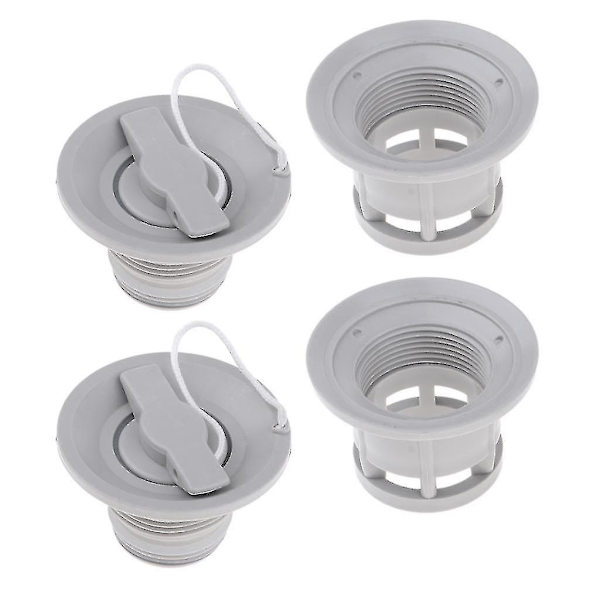 2 Pak Universal Luftventil Adapter Oppustelig Båd Tender Raft Dinghy Kajak Kano Udskiftningsdele