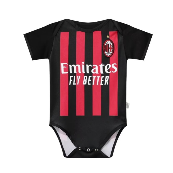 22 Ac Milan Jerseys Baby Crawlwear Bodysuits Fotbollströjor M(72-85cm)