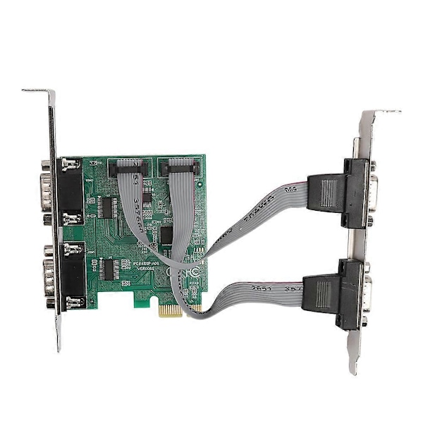 Expansion Card Adapter Converter PCI E RS232 4 Port Serial Port 2.5Gb s Full Duplex Channel