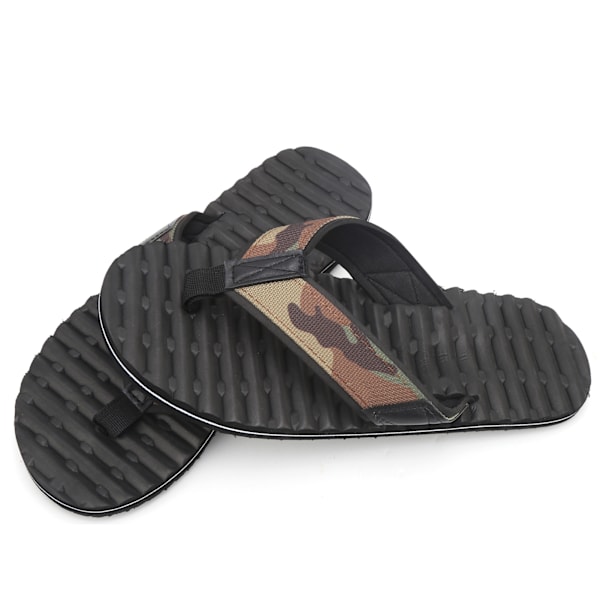 Sommer Letvægts Flip Flops MultiLayer AntiSlip Tøfler EVA Flip Flops Sort Bund(45 )