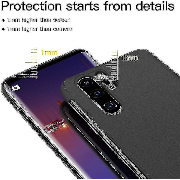 Ekte lær Smart Flip Case Kompatibel Huawei P30 Pro - Full beskyttelse, automatisk søvn/våkne, støtsikker