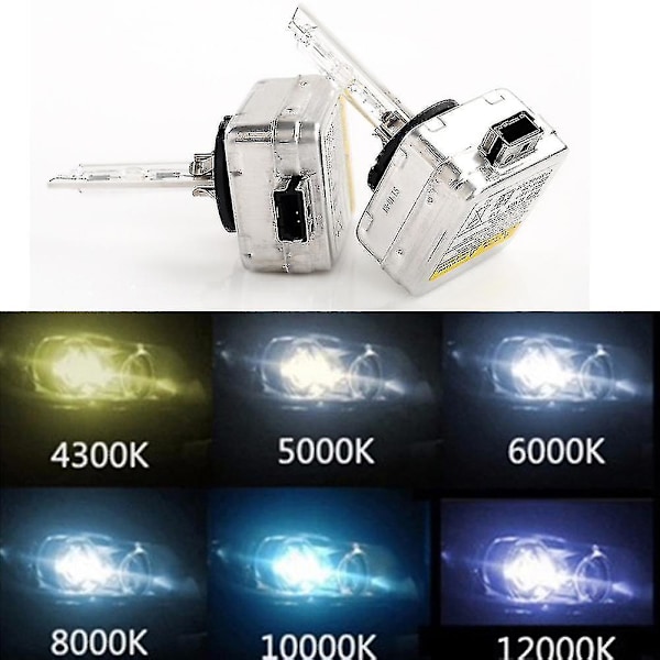 1 Pari 4300k 5000k 6000k 8000k 12000k D1s D1c Hid Xenon-lamput Autolle