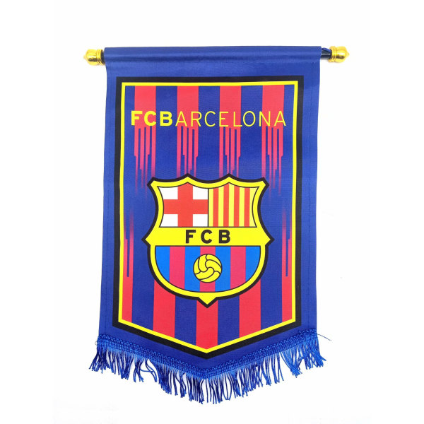 Populära fotbollslag jubileumsflagga femuddig flagga fotbollsklubb fan levererar hängande flagga Barca