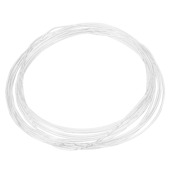 1 stk 2m Optisk Fiberkabel Optisk Fiber Solid Transparent Lysende Fiber MMA Materiale (Hvit 1,5mm)