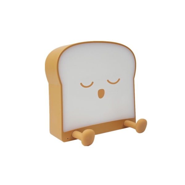 Ipame Cute Toaster Night Light, Rechargeable Bread Night Light, Cute Family Table Decoration, and Children's Sleep Light (Sleepy)