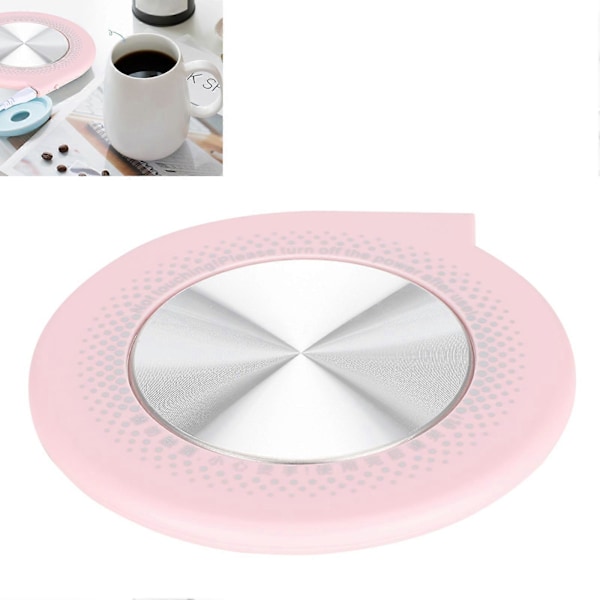 55 Multifunksjonell USB-koppvarmer Isolasjonsmatte Skrivebordsisolasjonspute Koster (Rosa)