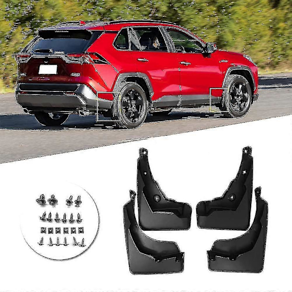 Stänkskydd Kompatibla Kompatibla Kompatibla Toyota Rav4 2019-2022 Lera Stänk (4-pack) Com Och Stänk S