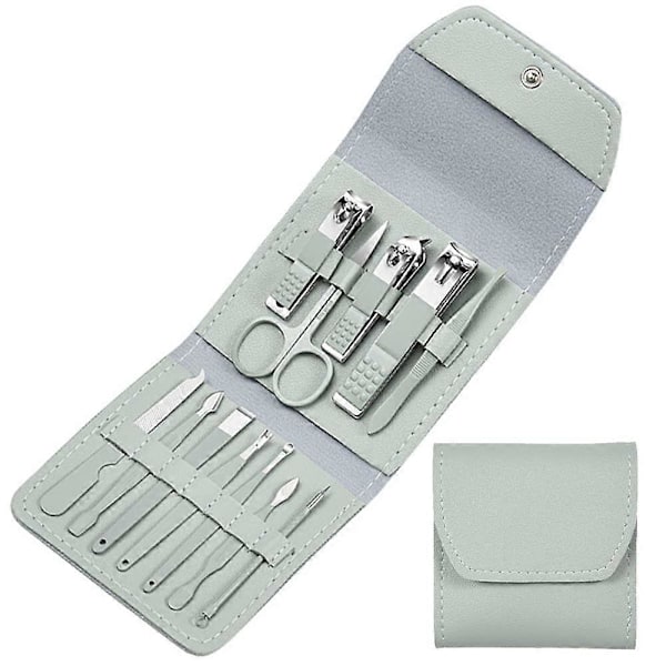 Nagelreparationsset Nagelsuite Reparationsverktygssats Nagelprodukter Resenagelsax Mani PEDI-set Hemreparation Nagelsaxset 12 set
