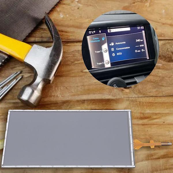 Bilskärm 7 tum Touchscreen Glas Digitizer Navigation För Peugeot 208 2008 308 Citroen C5 C4L C3XR LAM070G004A GCX156AKM-E