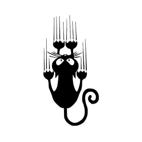 Väggdekal Vattentät Väggdekor Katt Väggdekal Sovrum Fönster Vardagsrum 2st