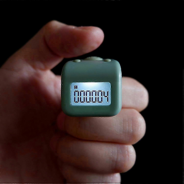 Laddningsbart Fingerräknare, Ipx8 Vattentät Varvräknare, Tyst 6-kanals Digital Tasbih-räknare Med Led För Bön Simning Stickning Present