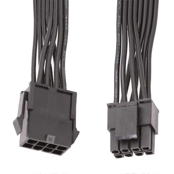 2 st CPU 8-stifts förlängningskabel Moderkort ATX CPU 8-stifts hona till 8(4+4) stift hane förlängningskabel
