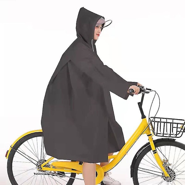 Regnrock EVA Regnponcho för Kvinnor och Män Nödregnkläder Jacka för Nöjespark Cykling