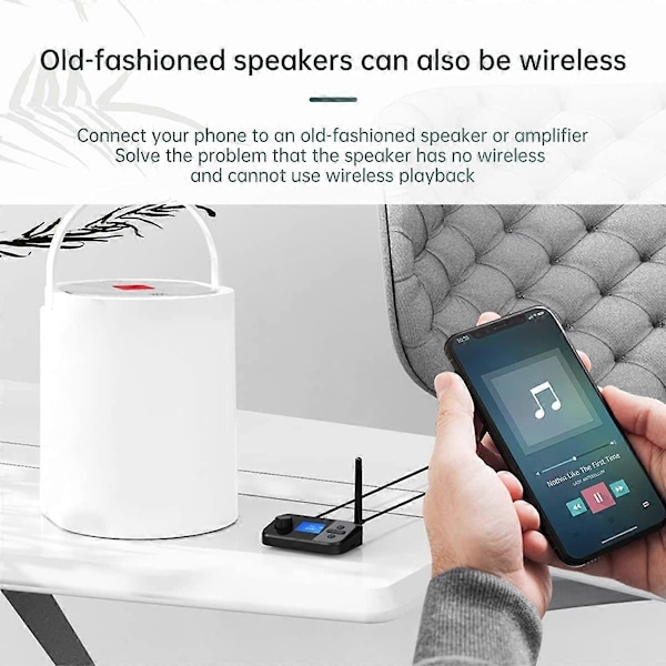 Bluetooth-sändare/mottagare 6-i-1 med AptX HD