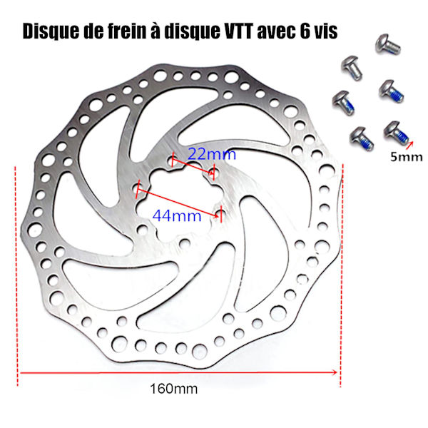 Cykelskivbromsrotorer 160mm Center Lock Rotor med 6 Bultar - 2 st