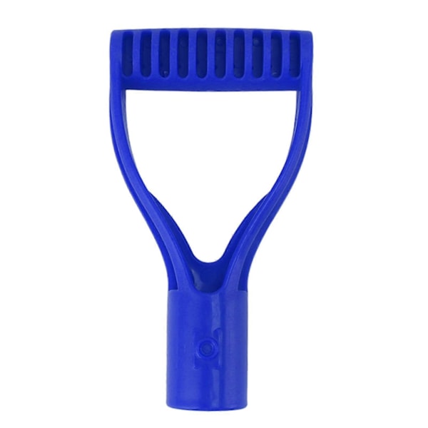 Spadehandtag i Plast 32mm Innerdiameter D-Grepp Handtag Skyffelhandtag Ersättning för Snöskyffel Grävning Raking Blå