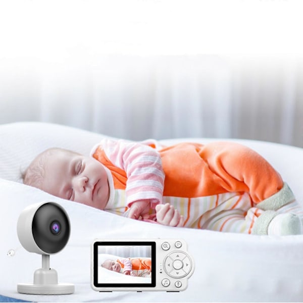 Säkerhetskamera Uppgraderingsmonitor, 3'' Skärm Med 30 Timmars Batteri, Pan-Tilt-Zoom Videobabymonitor Med Kamera Och Ljud, Nattseende, VOX, 2-Vägs Samtal