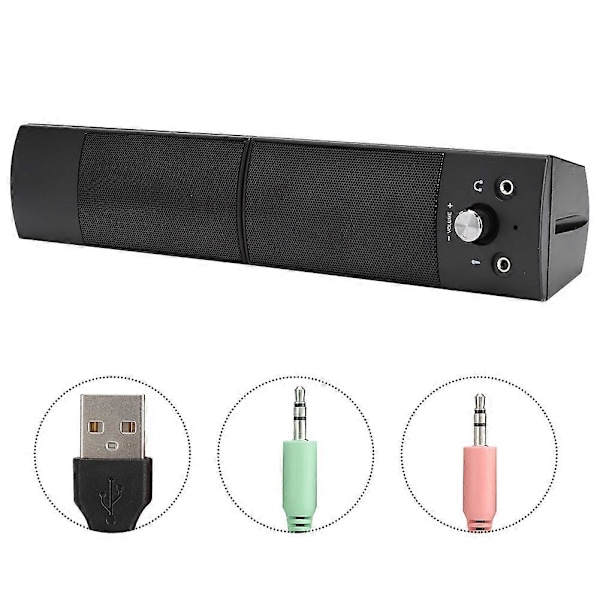 SADA V-117 Trådbunden Datorljud 3W Hemma Desktop Liten Högtalare Notebook Subwoofer för Surroundljud