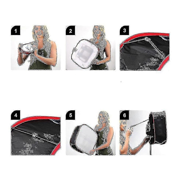 Bærbar sammenleggbar Softbox LED-lys Panel Diffus Lys Rombelysning Modifikator For LED-lys
