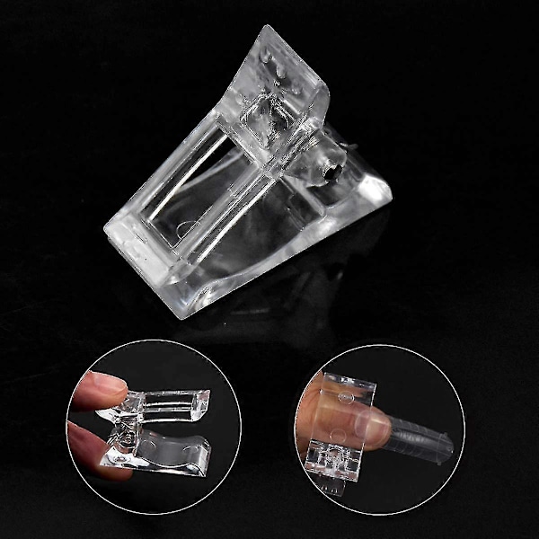 10 Styk Negletip Klips, Negletip Klips Polygel, Polygel Tips Klips