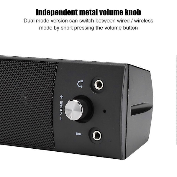 SADA V-117 Trådbunden Datorljud 3W Hemma Desktop Liten Högtalare Notebook Subwoofer för Surroundljud
