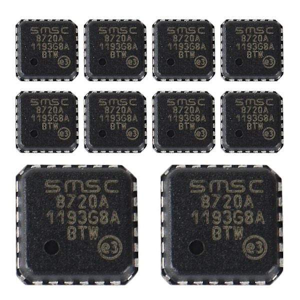 10 stk LAN8720A LAN8720A-CP-TR LAN8720A-CP 8720A QFN24 Ethernet-transceiver