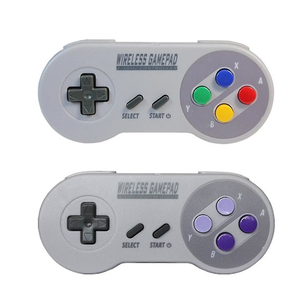 Trådlös spelkontroll 2.4G Gamepad Joypad Joystick Kompatibel lämplig för SNES Mini PC Windows N