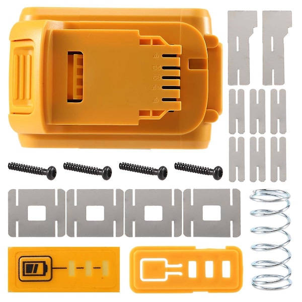 Batteriutbytes Plastfodral för DeWalt 20V DCB201,DCB203,DCB204,DCB200 18V Li-Ion Batteri Skydd Delar för 3A 4A 5A