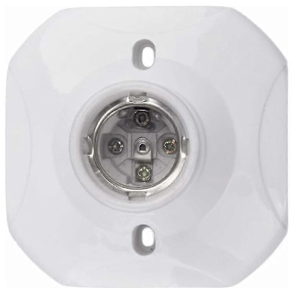 Vinterkampanj, e27 LED-lamphållare, E27 Vägguttag, Vit E27 Ringhållare, Set om 4
