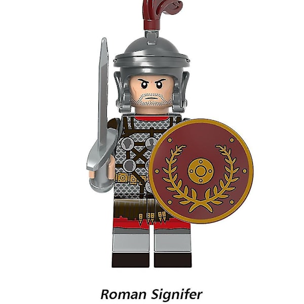 8-pack Medeltida Riddare Actionfigurer Set Soldat Byggklossar, Samlarobjekt Armé Män Minifigurer Leksakssats Födelsedagspresent Dekoration