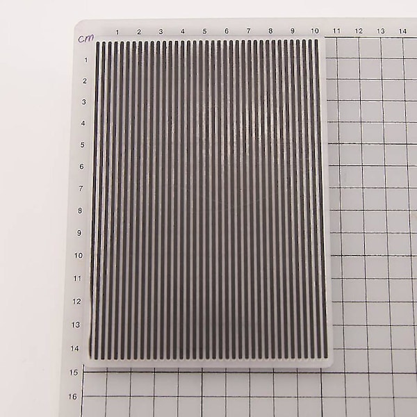 Stripe-embossingsmal for scrapbooking, fotoalbum og DIY