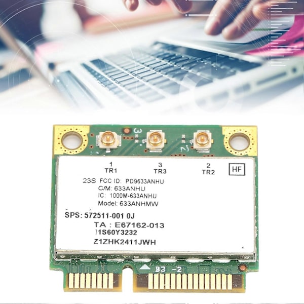 Trådløst Netværkskort 450Mbps Mini PCIE WiFi Kort 2.4G/5G til Lenovo FRU: 60Y3232 6300AGN