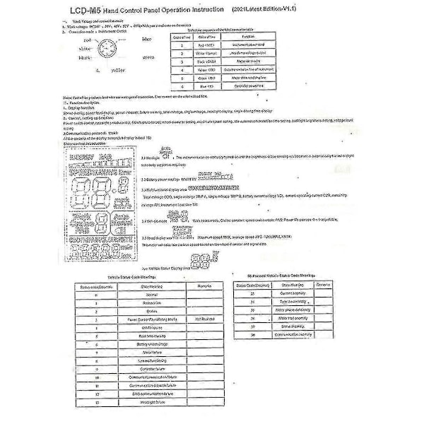 36-60v Muovinen Sähköinen LCD M5 Näyttömittari Näyttö Älykäs Polkupyöräsetti