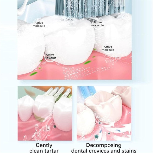 Fortbite-tandpulver, Fortbite-tandkräm, Fortbite-remineraliserande tandpulver för friska tänder och tandkött, tandblekningspulverfläckborttagning 1pcs