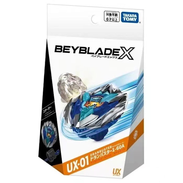 Beyblade Äkta Takara Tomy Beyblade Burst X - UX-01 Blå Draken Destroyer 1-60A Set med Släpp UX-01