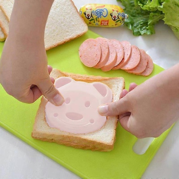 Sandwichform Bjørn Formet Brødskimmel Kage Biscuit Prægning Enhed Cutter