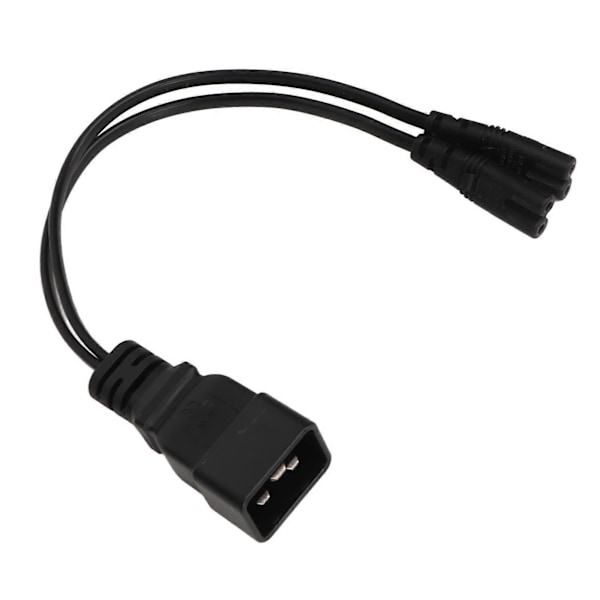Dobbelt IEC320 C7 til C20 Kabel Universal Y Strømsdeler Kabel til Bordlampe LCD Skærm Digitalkamera 12,6 tommer